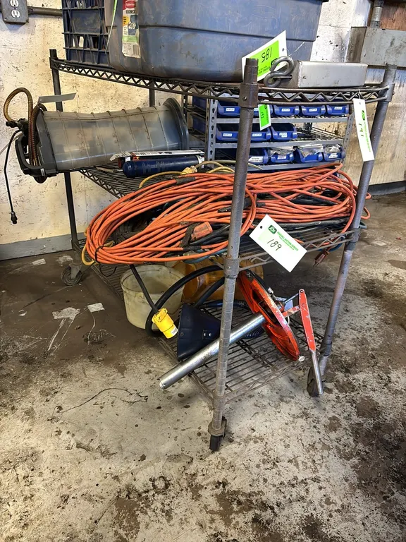 3 Shelf Metal Rack with Castor Wheels **Contents Not Included**