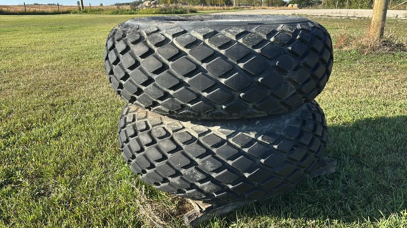 (2) Used Goodyear Sprayer Diamond Tread Tires 18.4-26