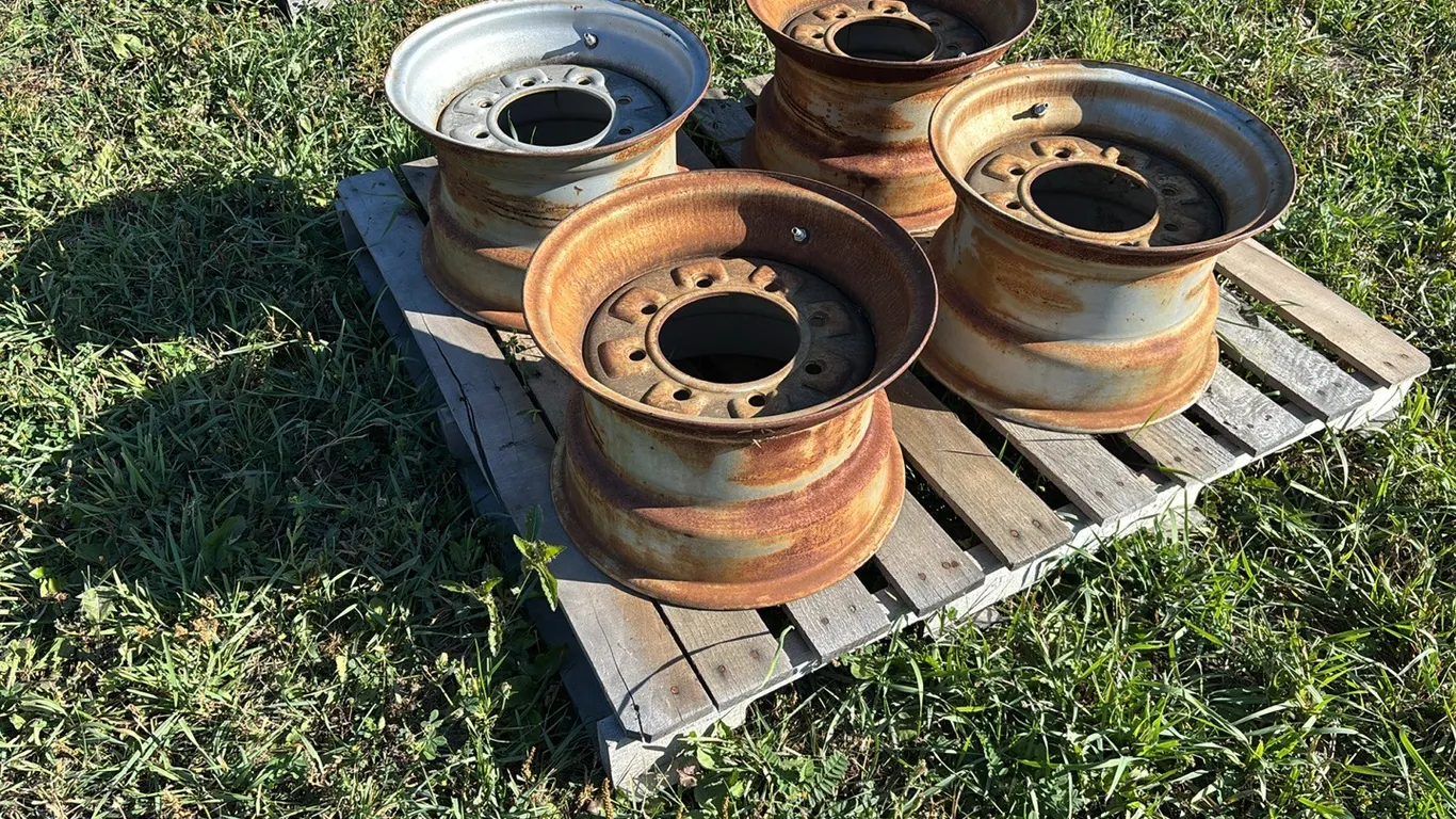 (4) 15" 8 Bolt Implement Rims