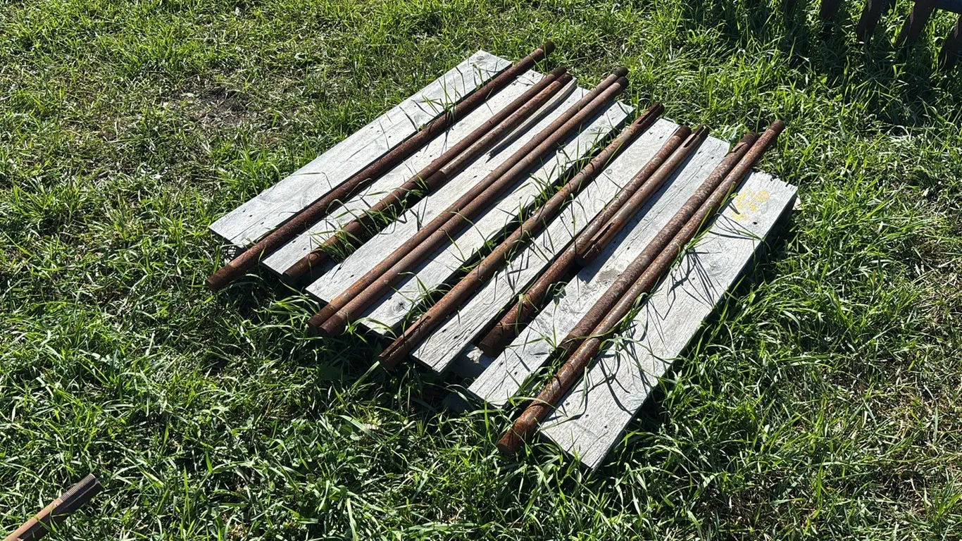 Approximately (10) Various Length Packer Shafts