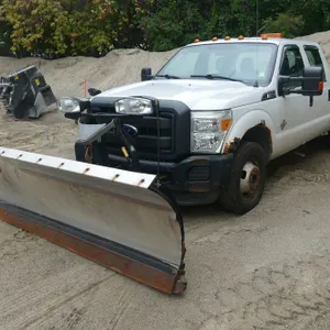 2013 Ford F-350 Super Duty Crew Cab Pickup Truck with Plow