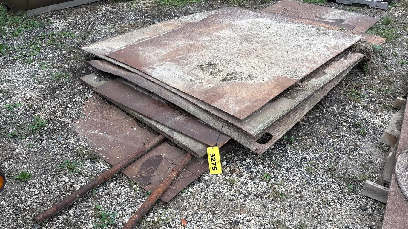 Pallet W/ Misc Steel Sheeting