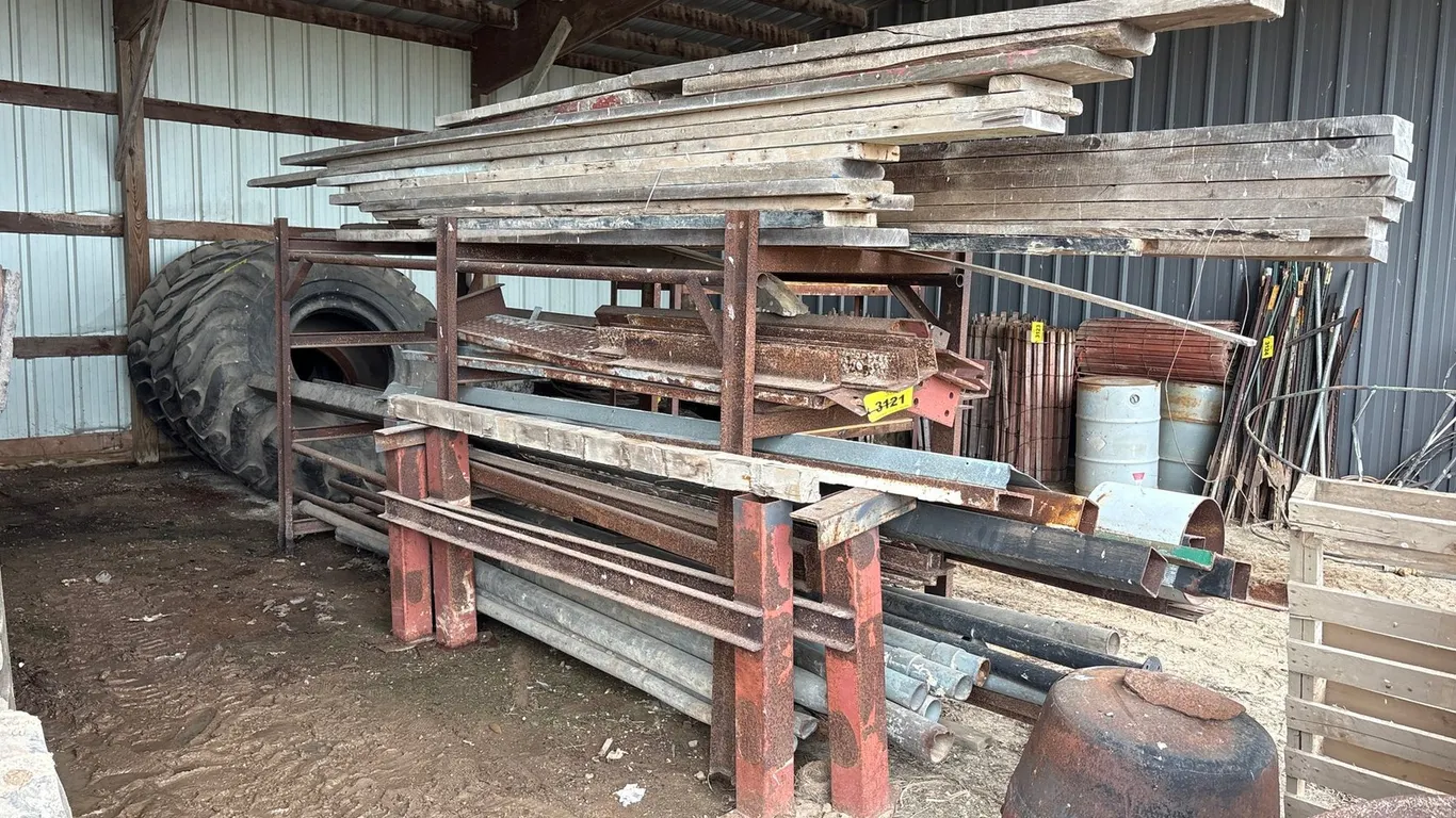 Steel Racking W/ Misc Steel