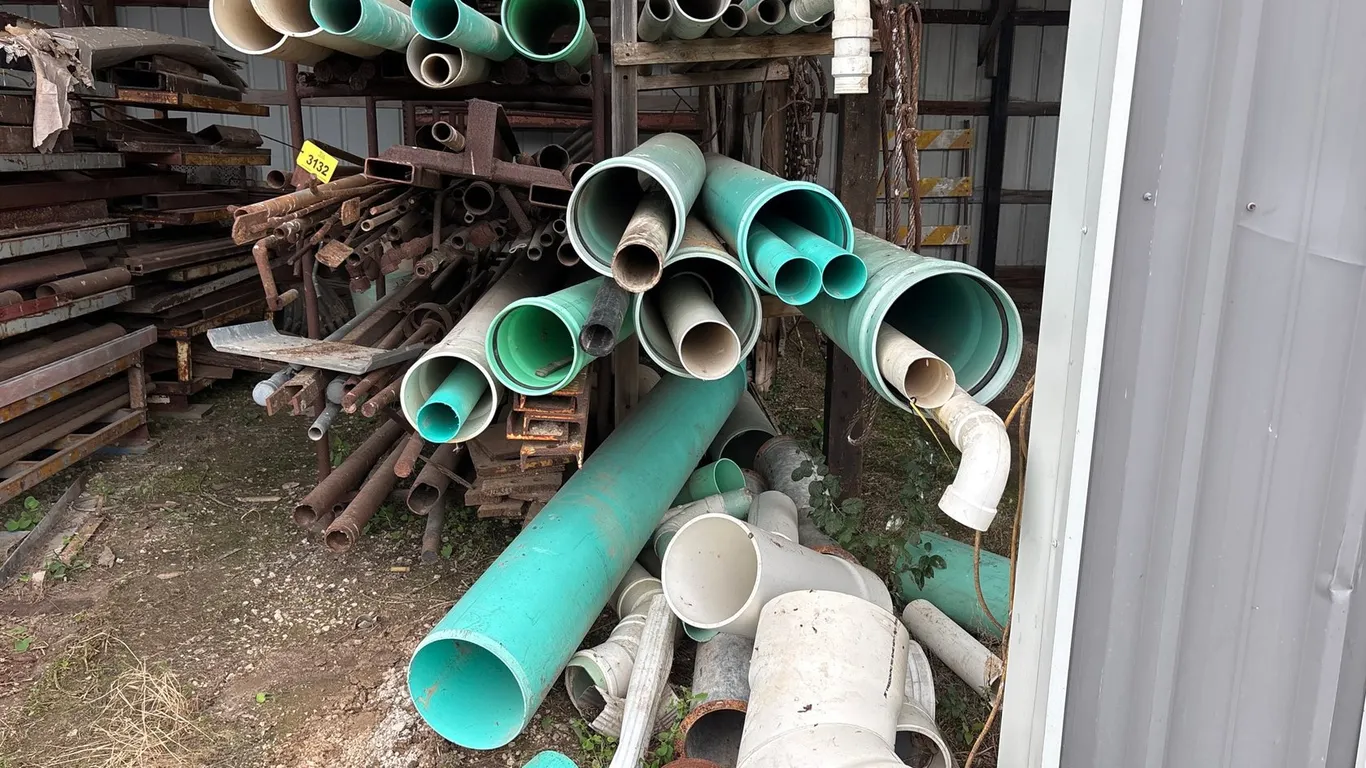 Racking W/ Misc PVC Pipe