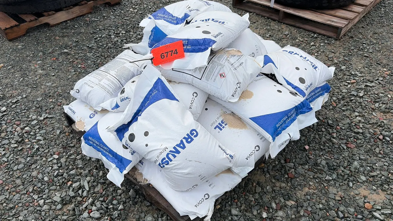 Misc. Bags Of Granusil Industrial Quartz Mineral Filler