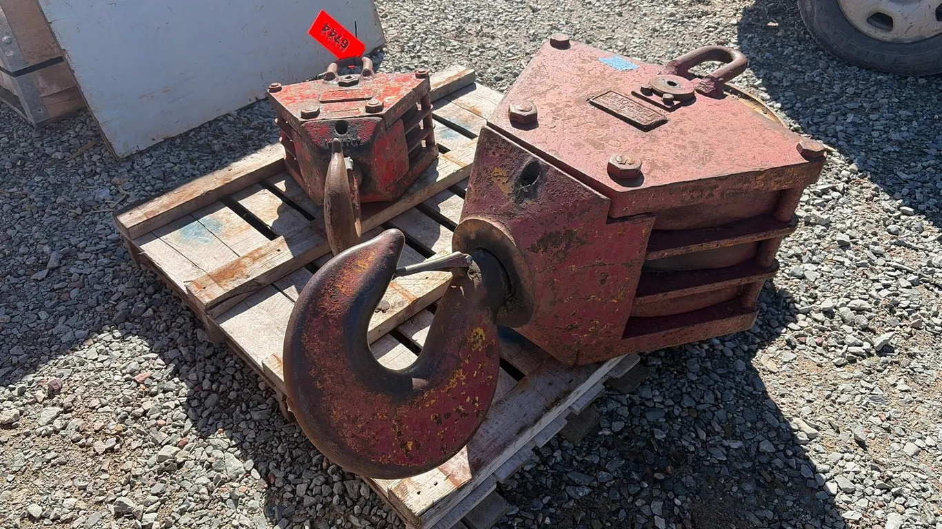 (2) McKissick Crane Hook Blocks