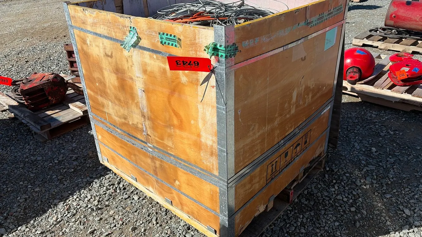 Crate Of Misc. Cables And Chokers