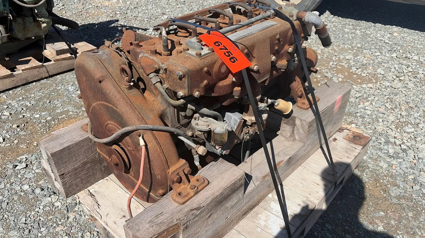 Gray Marine Motor Six Cylinder Engine