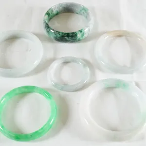 Lot of (6) Jade Like Bracelets