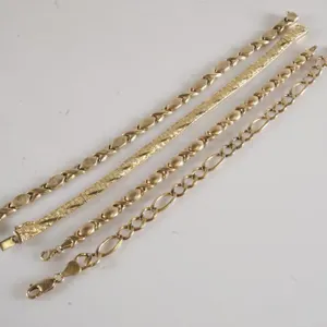 Lot of (4) 10k Yellow Gold Bracelets