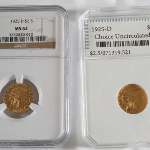 Lot of (2) $2.5 Gold Quarter Eagles