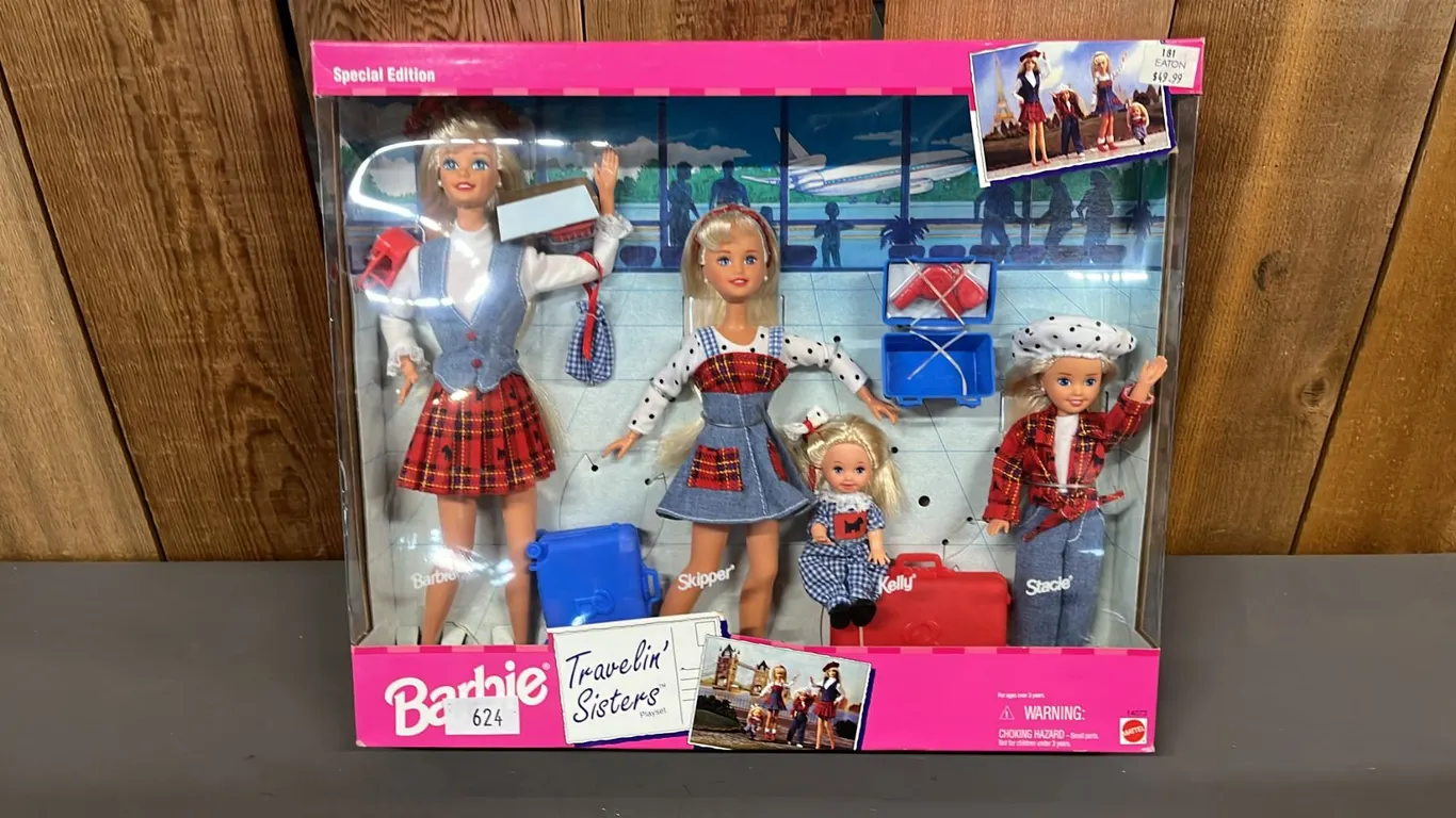 VINTAGE 1995 SPECIAL EDITION BARBIE TRAVELIN' SISTERS PLAYSET *IN ORIGINAL BOX*