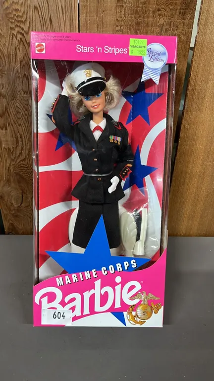 VINTAGE 1991 STARS 'N STRIPED MARINE CORPS BARBIE *IN ORIGINAL BOX*
