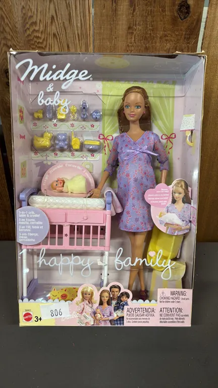 VINTAGE 2002 HAPPY FAMILY MIDGE & BABY *IN ORIGINAL BOX*
