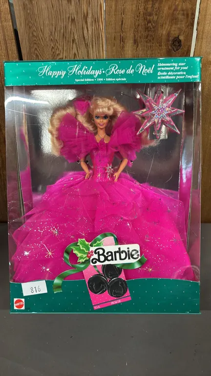 VINTAGE 1990 HAPPY HOLIDAYS BARBIE *IN ORIGINAL BOX*