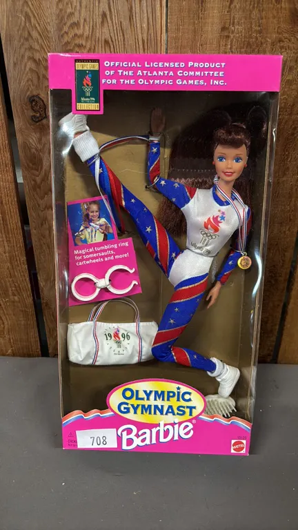 VINTAGE 1996 OLYMPIC GYMNAST BARBIE *IN ORIGINAL BOX*