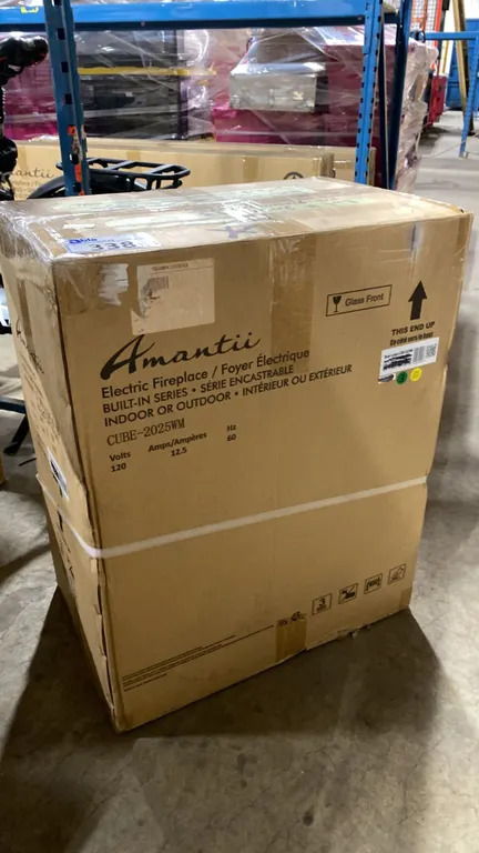 AMANTII ELECTRIC FIREPLACE MODEL CUBE-2025WM, BUILT IN SERIES