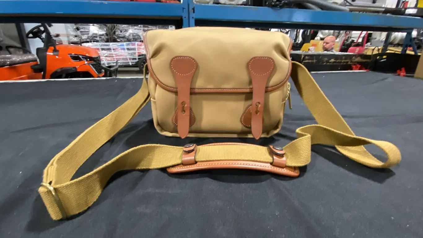 BILLINGHAM LEICA M TAN/LEATHER CAMERA BAG