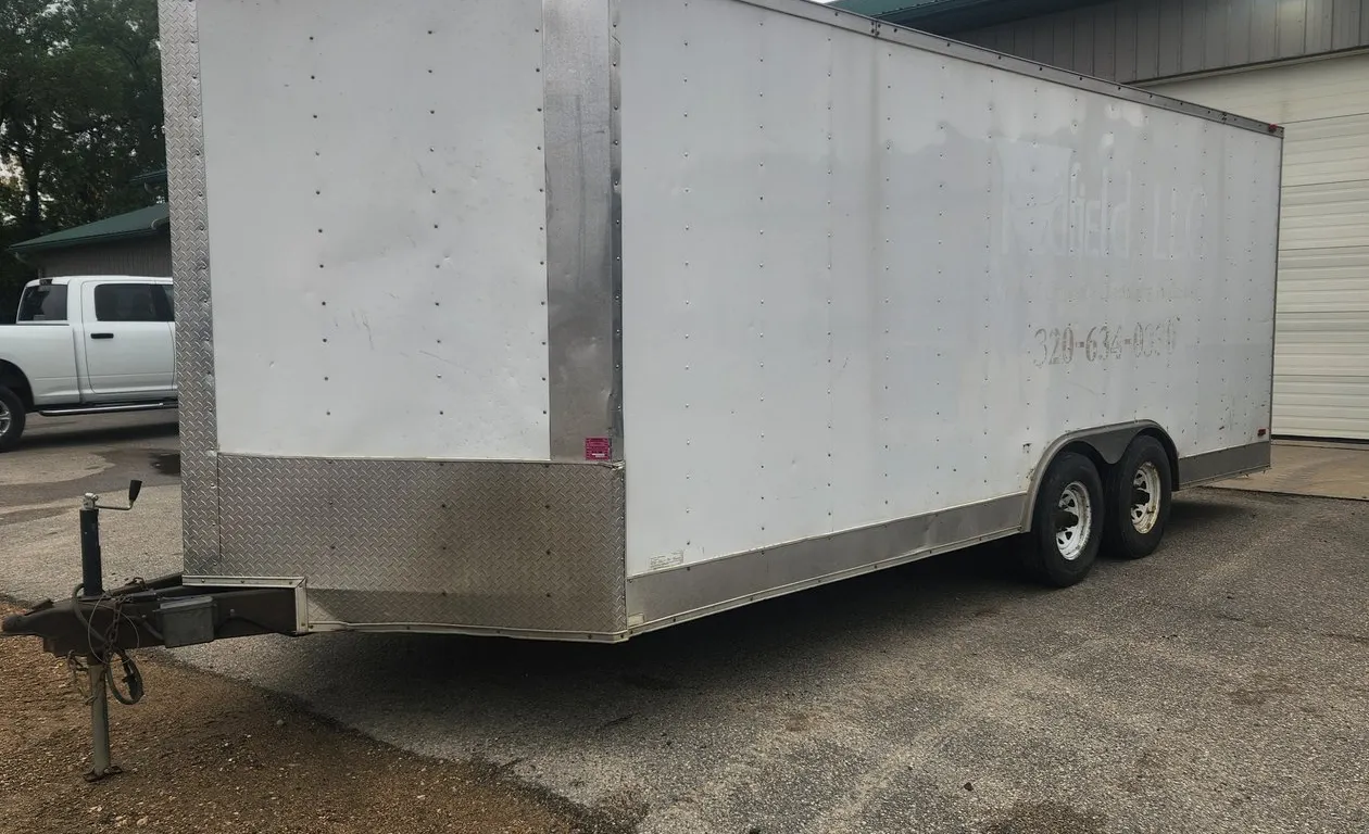 2013 Freedom 8.5'x20' Plus V Nose Enclosed Trailer w/2-5200 lb. Axles