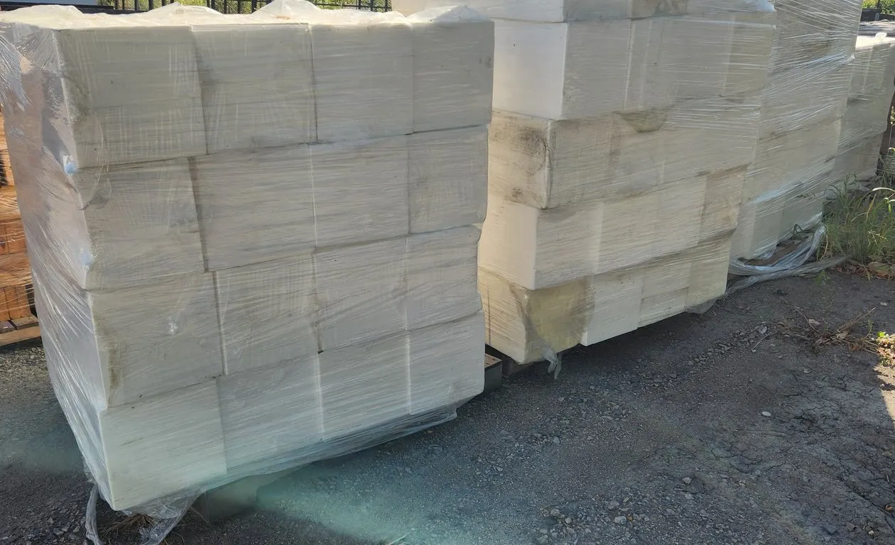 4 Pallets of Styrofoam Blocks