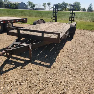 18' Equipment Trailer w/2-5200 lb. axles. **NO TITLE** will be sold with a bill of sale. **Lights & Brakes NOT working**