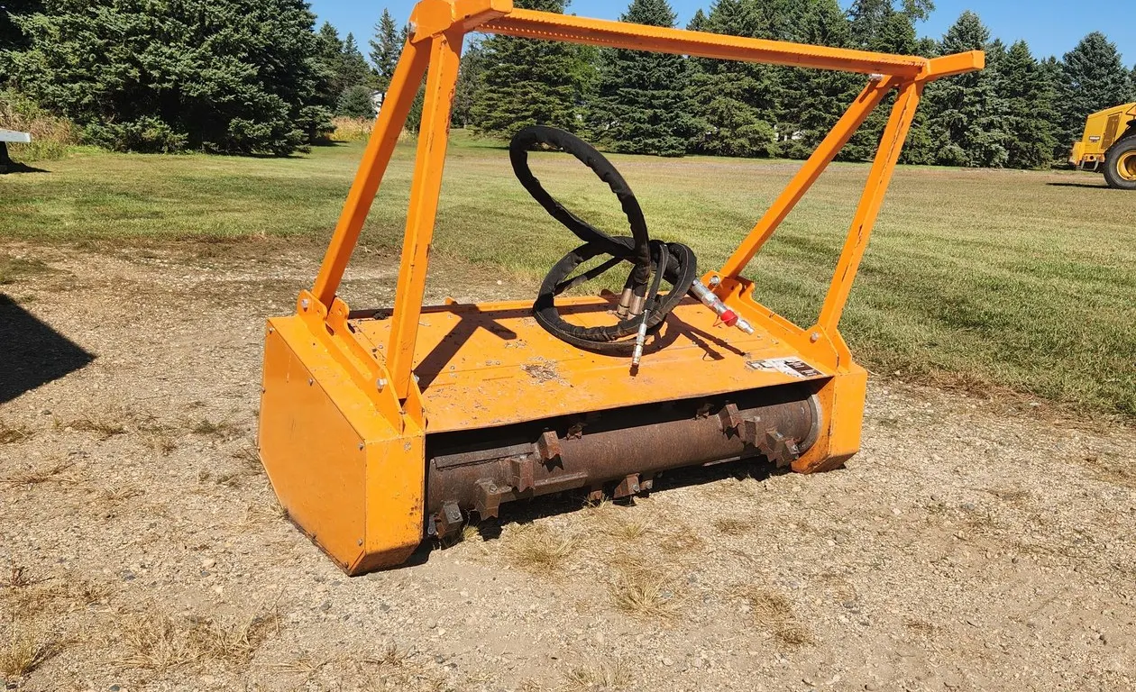 Wolverine 72.5" Drum Mulcher Skid Steer mount **Owner States "Leaking Seal"**