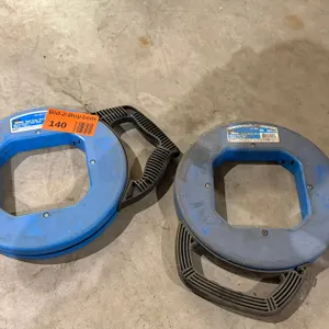 (2) Ideal Tuft Grip Pro Blue and Steel Fish Tape