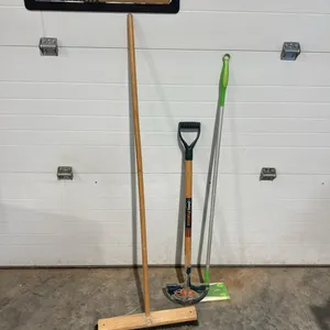 Brooms and lawn edger