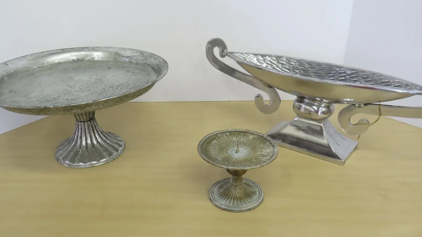 Silver-Tone Serving Pieces