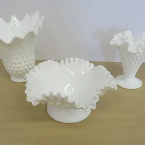 Hobnail Milk Glass