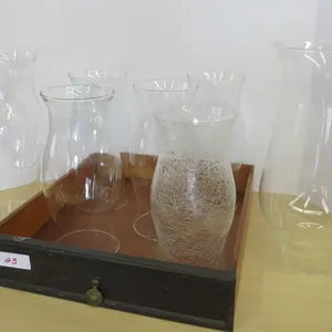 Vintage Drawer and Glass Hurricanes