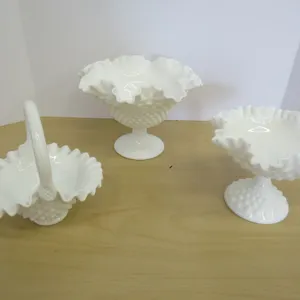 Hobnail Milk Glass