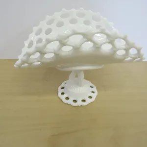 Milk Glass Banana Bowl
