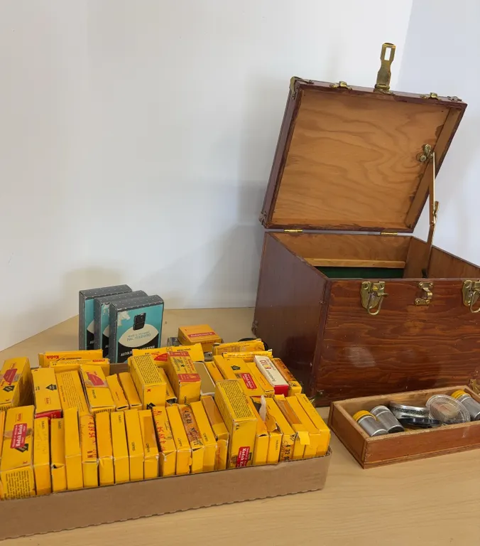 Vintage Movie Reels and Camera Accessories