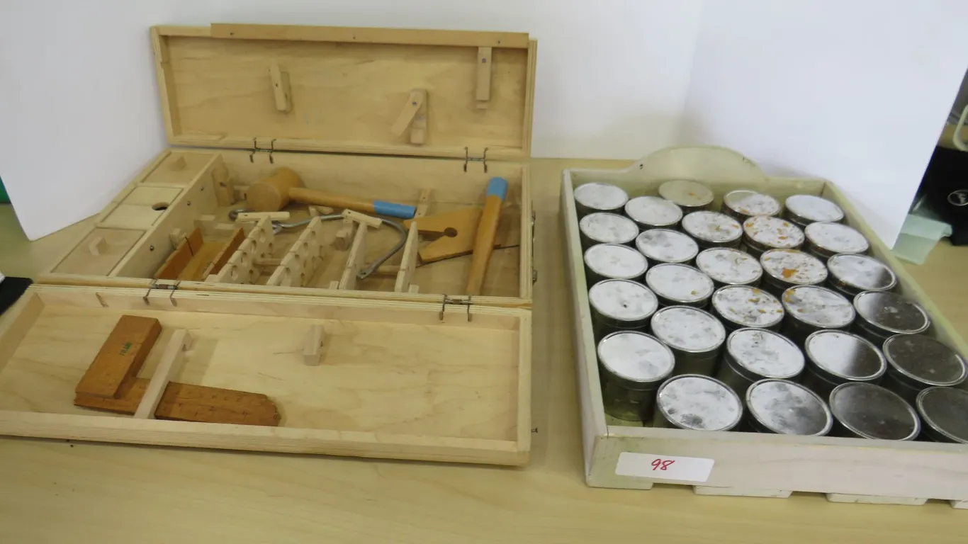 Child's Tool Kit and Tins