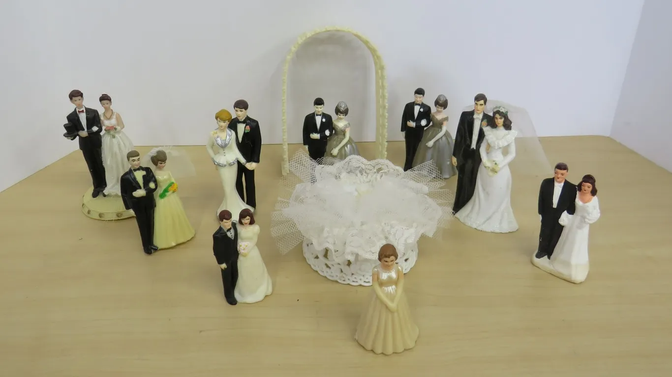 Vintage Wedding Cake Toppers