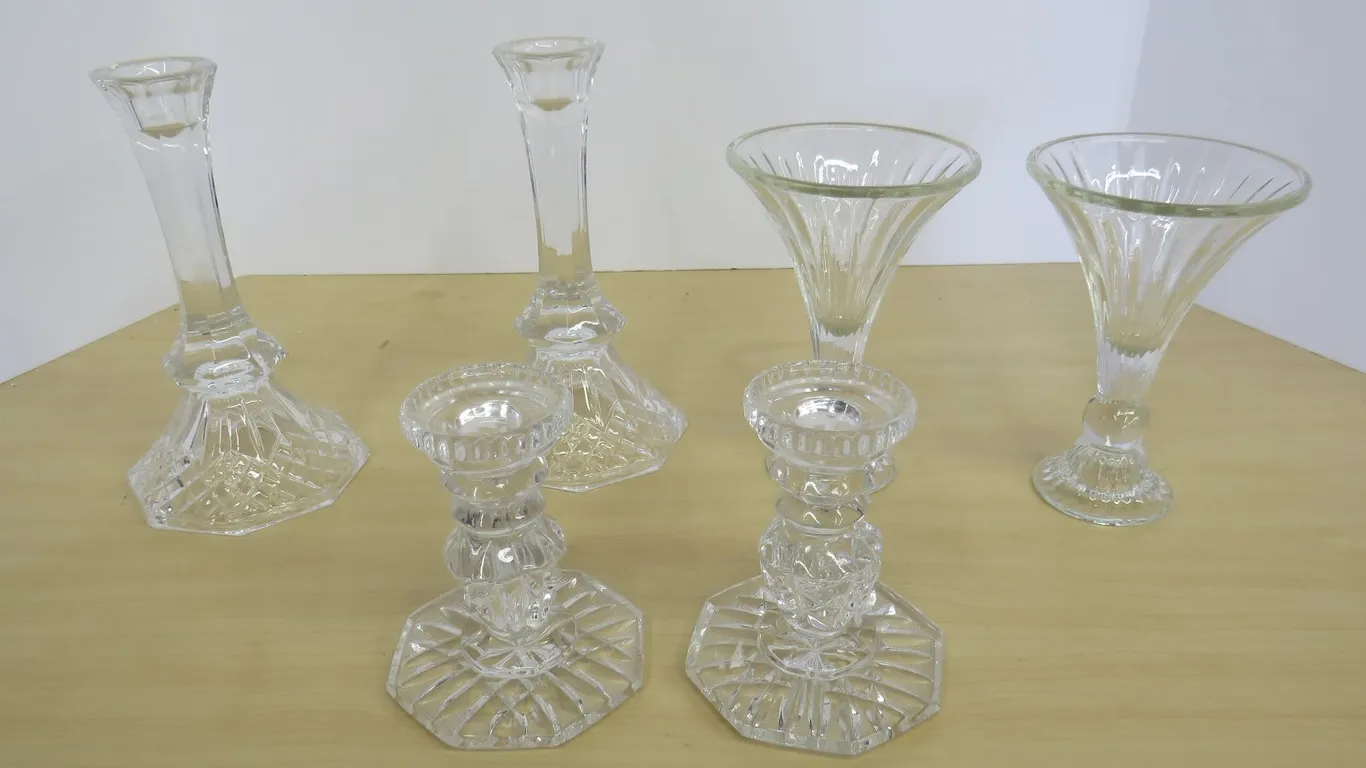 Glass Candle Holders