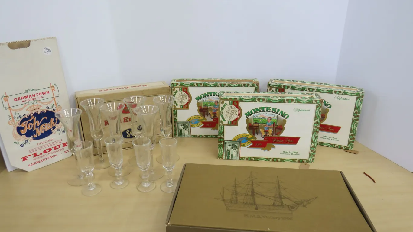 Cigar Boxes and Cordials