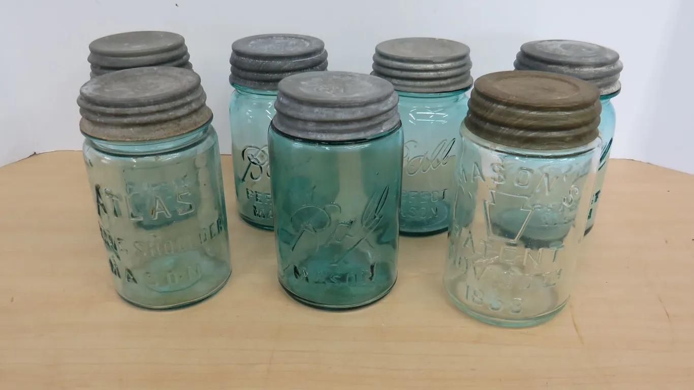 Blue Canning Jars