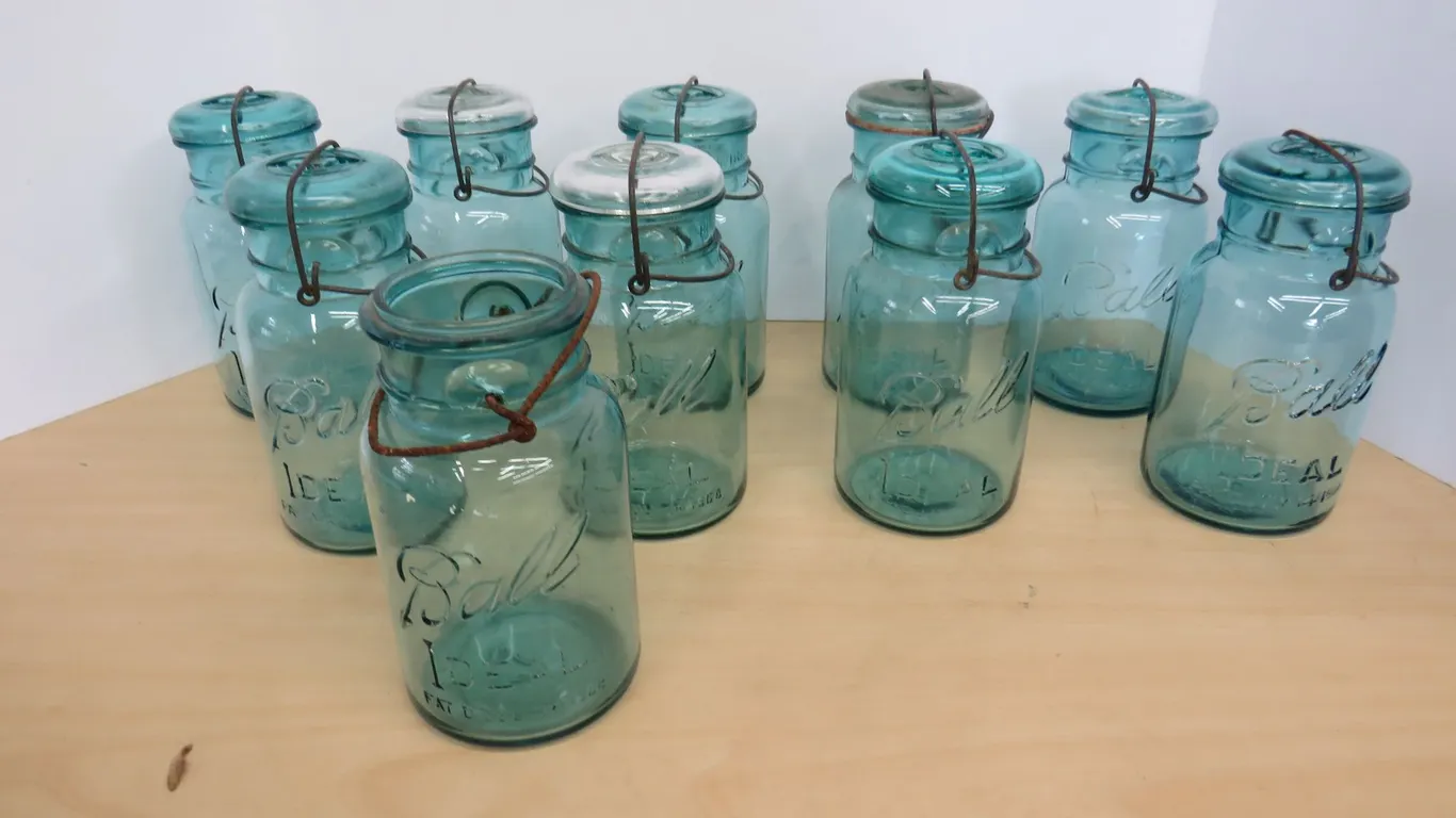 Blue Canning Jars