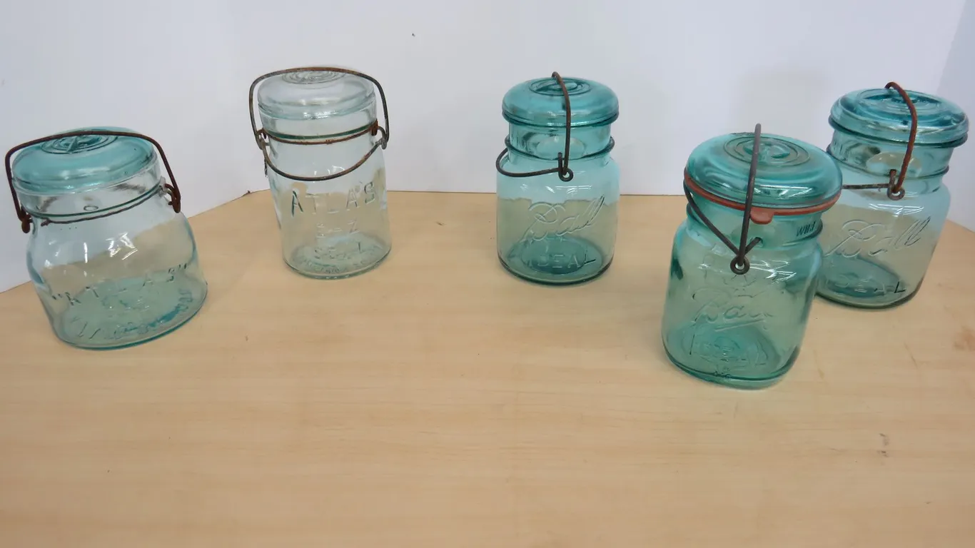 Blue Canning Jars