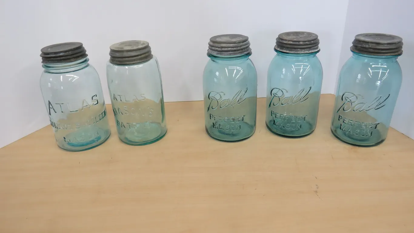 Blue Canning Jars