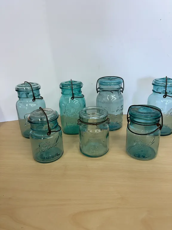 Blue Canning Jars