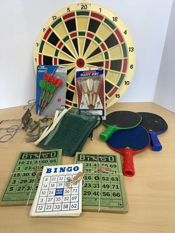 Ping Pong, Darts, Bingo