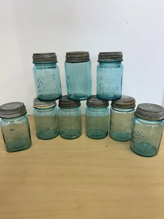 Blue Canning Jars