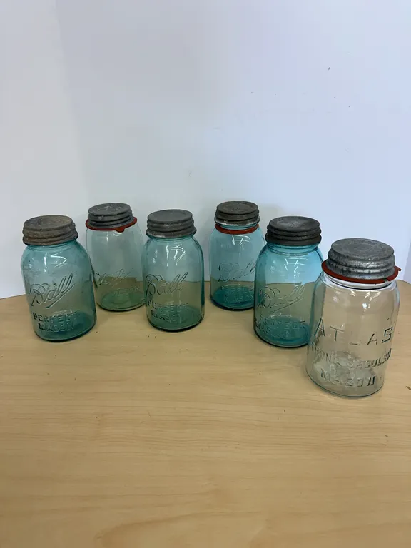 Blue Canning Jars