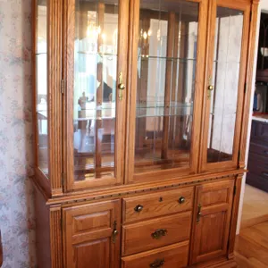 Richardson Brothers Company Oak China Cabinet