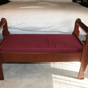 Cherry Upholstered Bench