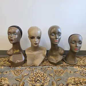 Mannequin Head Bust Lot Hat or Wig Display 4pc