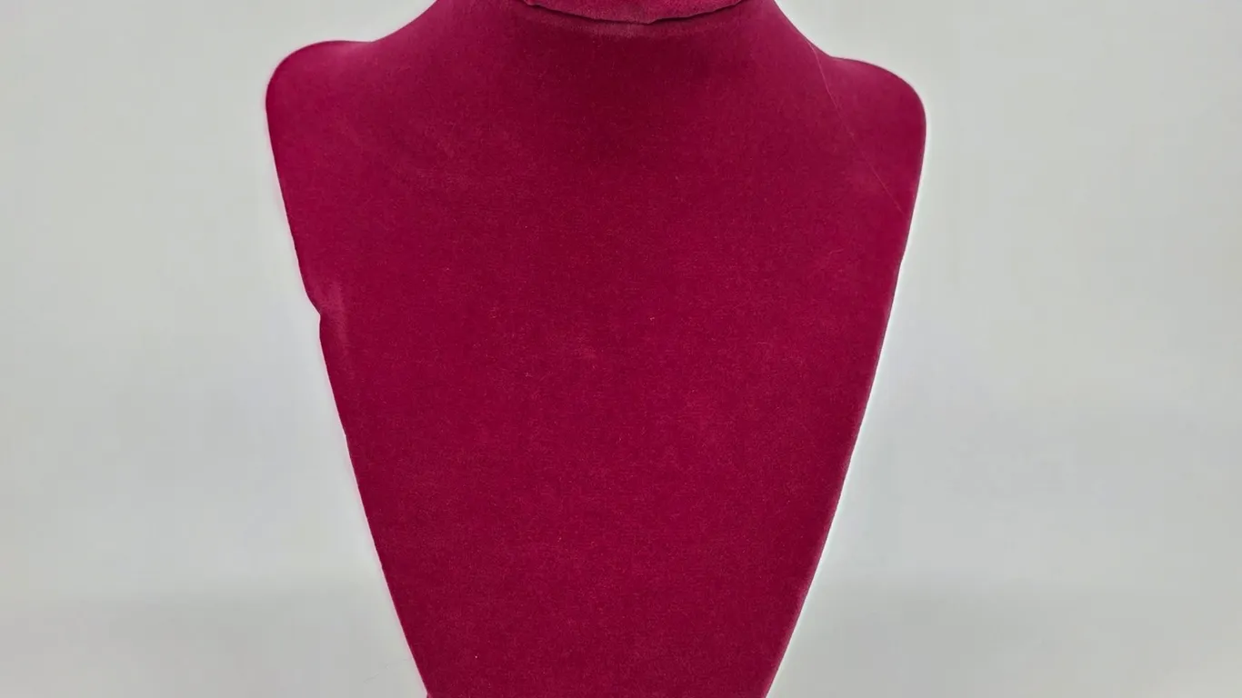 Pink Jewelry Display Bust